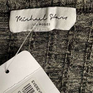 Knit top charcoal flecked